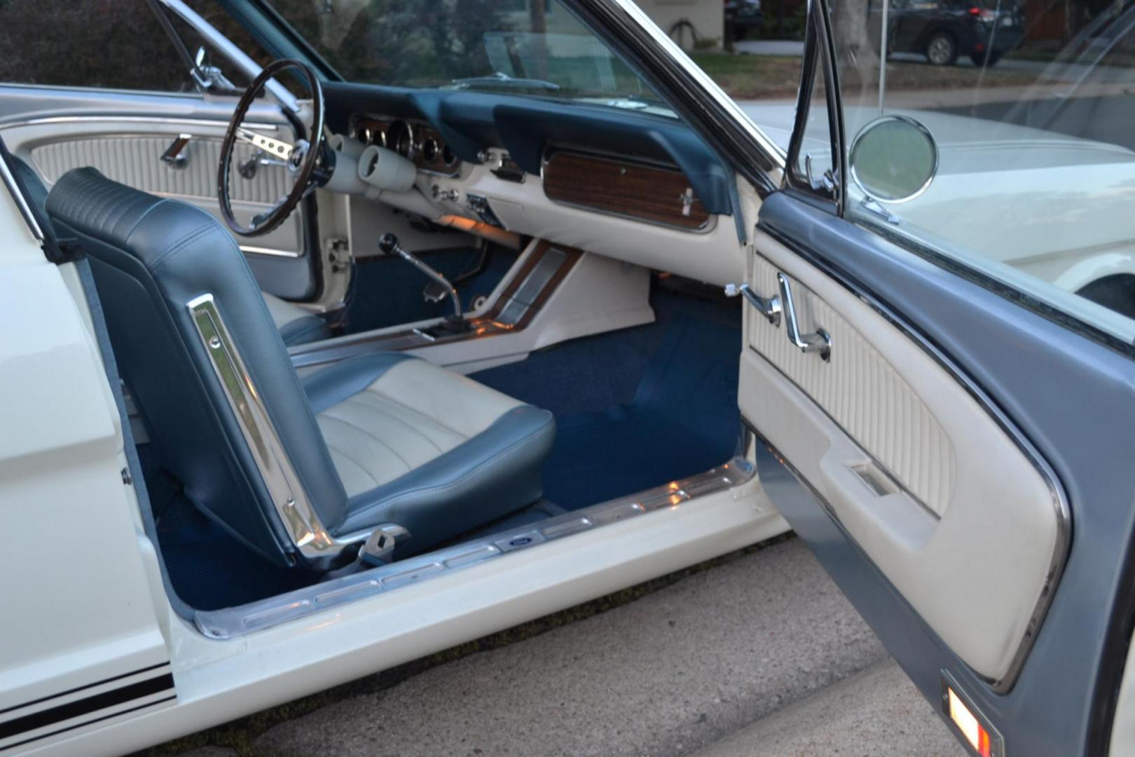 1966 White /Blue Ford Mustang Original GT, Hi-Po, ( K- Code ), 2+2, 4-Speed, Deluxe Pony Interior, Rally Pac. (6F09K192549) with an Correct 289V8 Engine engine, Manual transmission, located at 2510 47th St. Suite 200, Boulder, CO, 80301, (303) 641-0333, 40.026196, -105.243217 - Photo#21