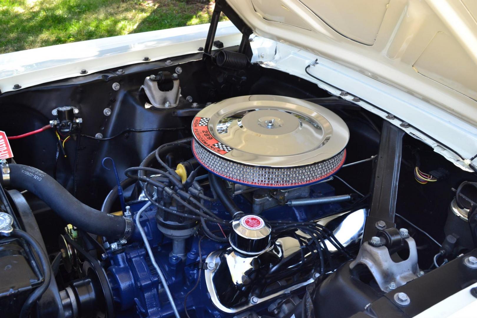 1966 White /Blue Ford Mustang Original GT, Hi-Po, ( K- Code ), 2+2, 4-Speed, Deluxe Pony Interior, Rally Pac. (6F09K192549) with an Correct 289V8 Engine engine, Manual transmission, located at 2510 47th St. Suite 200, Boulder, CO, 80301, (303) 641-0333, 40.026196, -105.243217 - Photo#42