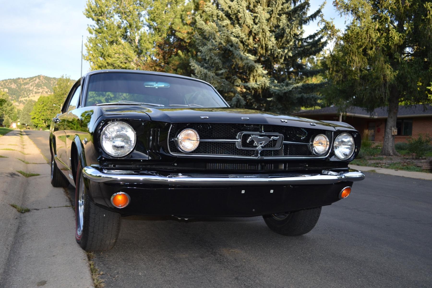 1965 Black /Red Ford Mustang GT (5T07A144229) , located at 2510 47th St. Suite 200, Boulder, CO, 80301, (303) 641-0333, 40.026196, -105.243217 - COMING SOON 44 year owned Original 1965 Mustang GT. Fresh Nut and Bolt Piano Finish Restoration. Finished Sept. 6, 2023. 12 Miles since finished. First Time Shown. Built by Retired Ford Dealer and Non Stop Mustang Owner/Collector and Restorer since 1964 Max Hanson, Hanson Ford, Clay Center Kansa - Photo #8
