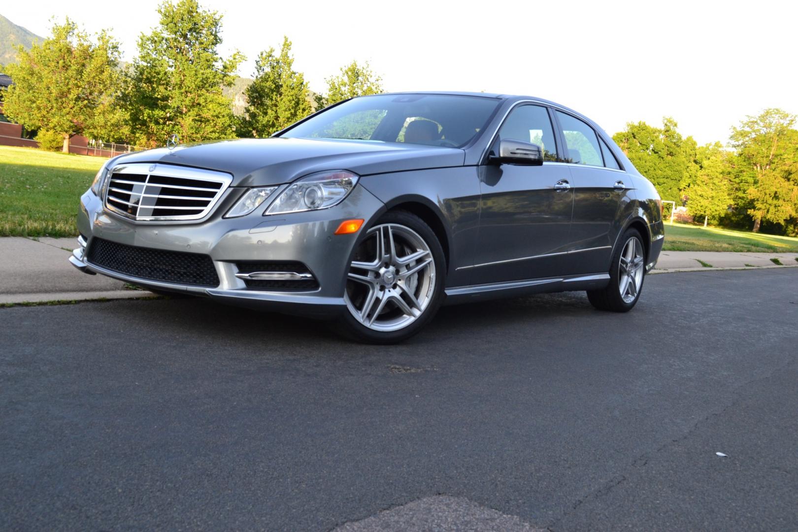 2013 Silver /Saddle Mercedes-Benz E-Class E550 (WDDHF9BB7DA) with an Turbocharged Gas V8 engine, Automatic transmission, located at 2510 47th St. Suite 200, Boulder, CO, 80301, (303) 641-0333, 40.026196, -105.243217 - Photo#3