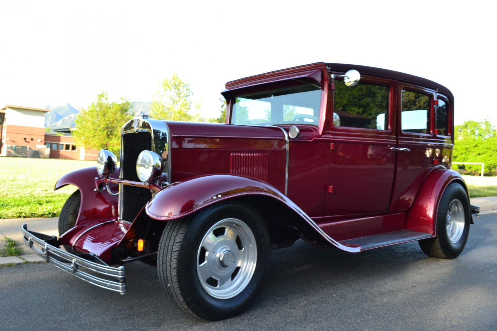 1930 Red Chevy Roadster (824B13182) with an V8 engine, Automatic transmission, located at 2510 47th St. Suite 200, Boulder, CO, 80301, (303) 641-0333, 40.026196, -105.243217 - This Beautiful Restored, Corvette ( L79 ) Powered, 1930 Chevy Street Rod is a recent Estate Acquisition from Boulder Colorado. Boulder Motors has performed an inspection and updates in May 2024. It's Finished in a Show Quality Deltron Base Coat, Clear Coat GM Garnet Red Metallic. Color Sanded and - Photo#0