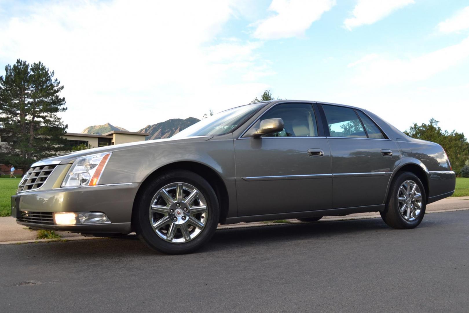 2011 /Shale/Cocoa Cadillac DTS Premium w/ Navi (1G6KH5E63BU) with an 4.6L V8 DOHC 32V engine, 4-Speed Automatic transmission, located at 2510 47th St. Suite 200, Boulder, CO, 80301, (303) 641-0333, 40.026196, -105.243217 - This Beautiful Local Super Low Mile, 29,591, Cadillac DTS is a recent Estate Acquisition by Boulder Motors of Boulder Colorado. Maroone GMC Cadillac Just completed A Fresh Service and Inspection July 12,2024 MSRP Installed Options	$54,825.00 [FE9] Emissions, Federal Requirements	$0 [1SD] 1 SD P - Photo#0