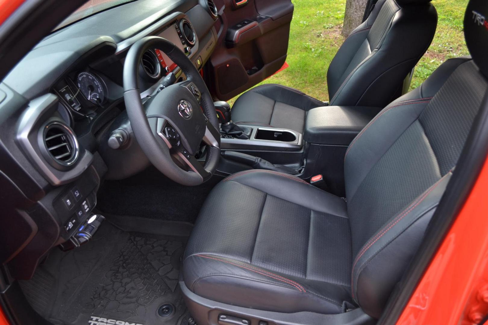 2023 Orange /Black Toyota Tacoma TRD Pro Short Bed (3TYCZ5AN1PT) with an 3.5L V6 DOHC 24V engine, 6A transmission, located at 2510 47th St. Suite 200, Boulder, CO, 80301, (303) 641-0333, 40.026196, -105.243217 - This Beautiful Super Low Mile, 6,082, Boulder Estate Tacoma, is a New Purchase by Boulder Motors in Boulder Colorado. It is Finished In Toyota's Stunning Special Order Solar Octane Metallic, W/ Heated Black TRD Leather Interior. It has a Flawless CarFax and Auto Check showing no Odometer, Accidents - Photo#23