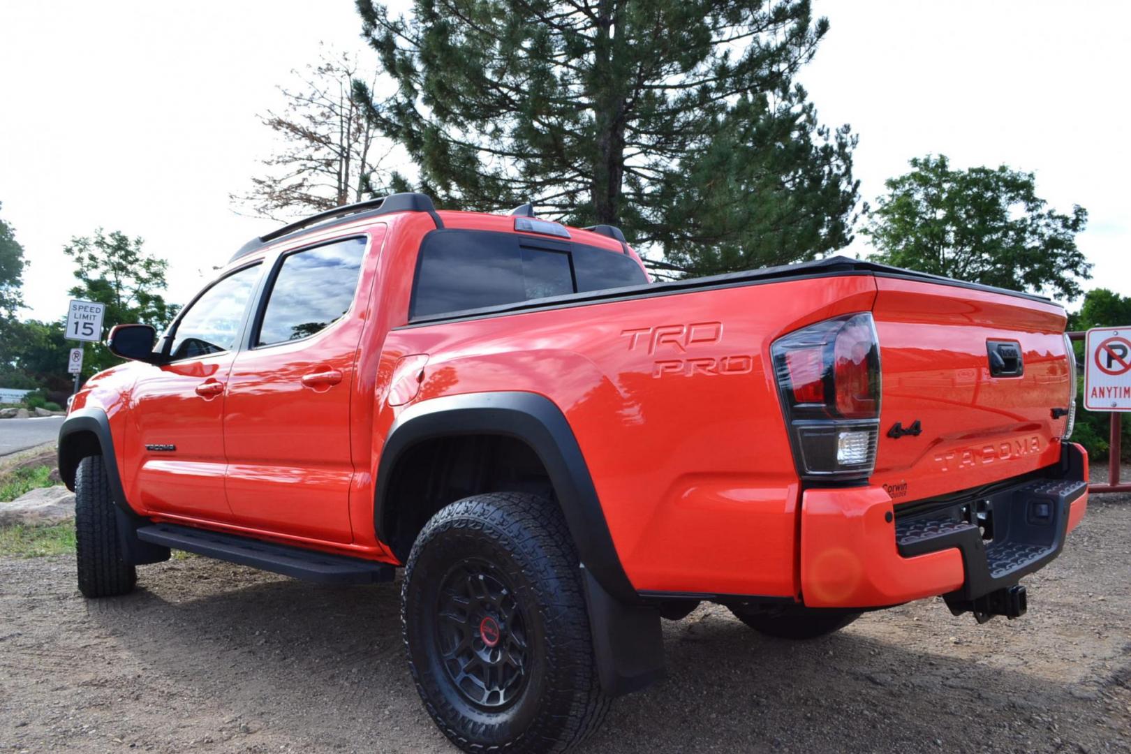 2023 Orange /Black Toyota Tacoma TRD Pro Short Bed (3TYCZ5AN1PT) with an 3.5L V6 DOHC 24V engine, 6A transmission, located at 2510 47th St. Suite 200, Boulder, CO, 80301, (303) 641-0333, 40.026196, -105.243217 - This Beautiful Super Low Mile, 6,082, Boulder Estate Tacoma, is a New Purchase by Boulder Motors in Boulder Colorado. It is Finished In Toyota's Stunning Special Order Solar Octane Metallic, W/ Heated Black TRD Leather Interior. It has a Flawless CarFax and Auto Check showing no Odometer, Accidents - Photo#7