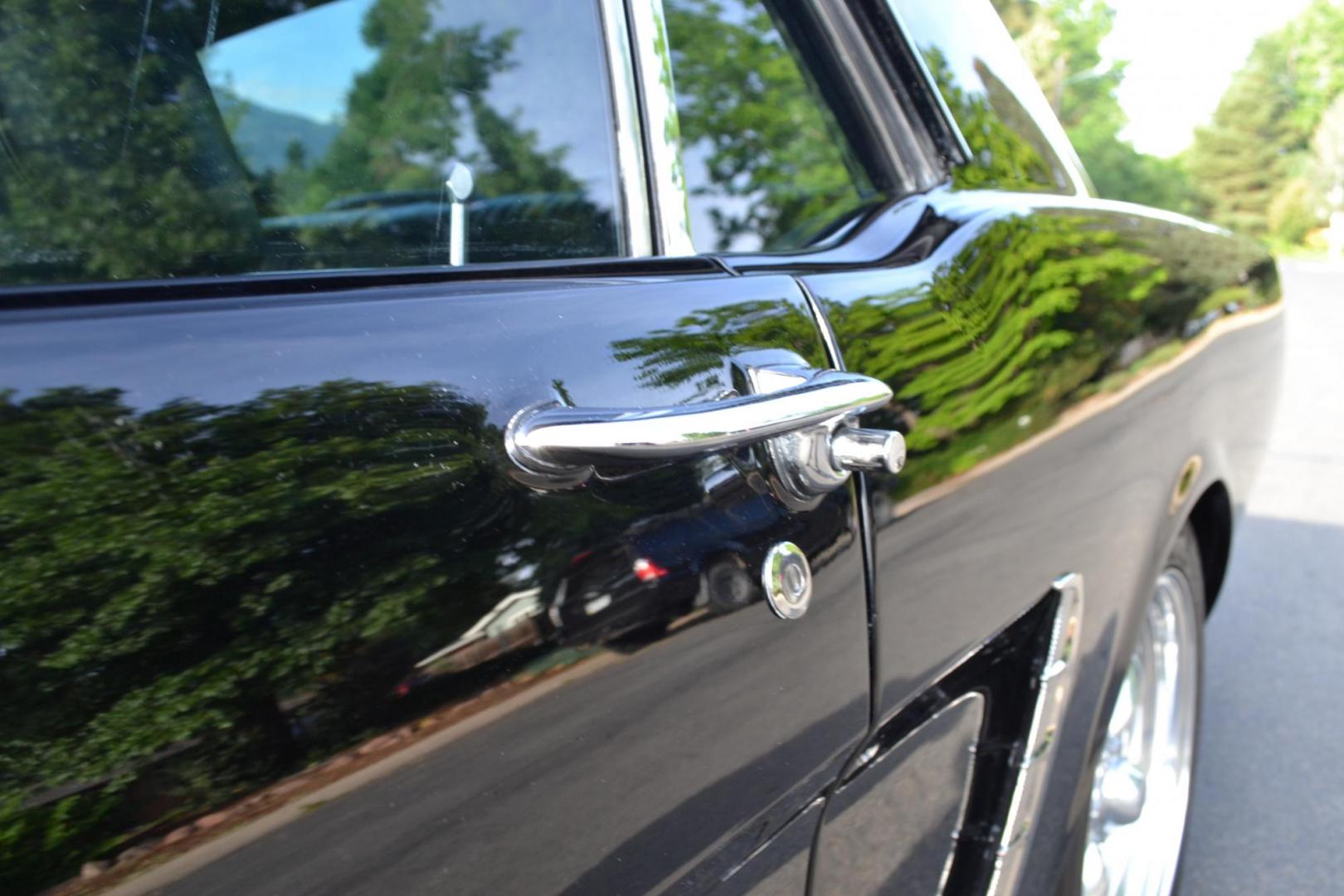 1965 Black /black Ford Mustang Standard (5F07A668786) with an 306ci engine, Manual transmission, located at 2510 47th St. Suite 200, Boulder, CO, 80301, (303) 641-0333, 40.026196, -105.243217 - This Custom Pro-Touring 1965 Mustang Coupe is Powered by a Newly Built 306ci Roller Engine with High Performance Cam, Roller Rockers and Aluminum Heads and Intake, (Edlebrock), Backed by a Tremec T5 5-Speed Manual Transmission and a Ford 9-inch Posi-Traction Rear Axle. It exhales through Ceramic Co - Photo#14