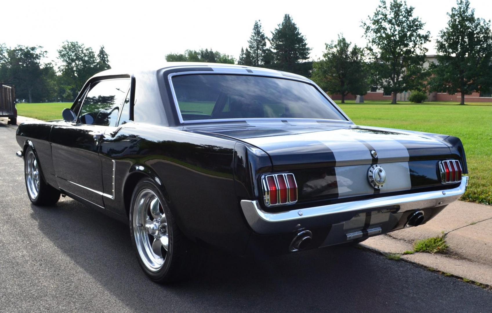 1965 Black /black Ford Mustang Standard (5F07A668786) with an 306ci engine, Manual transmission, located at 2510 47th St. Suite 200, Boulder, CO, 80301, (303) 641-0333, 40.026196, -105.243217 - This Custom Pro-Touring 1965 Mustang Coupe is Powered by a Newly Built 306ci Roller Engine with High Performance Cam, Roller Rockers and Aluminum Heads and Intake, (Edlebrock), Backed by a Tremec T5 5-Speed Manual Transmission and a Ford 9-inch Posi-Traction Rear Axle. It exhales through Ceramic Co - Photo#20