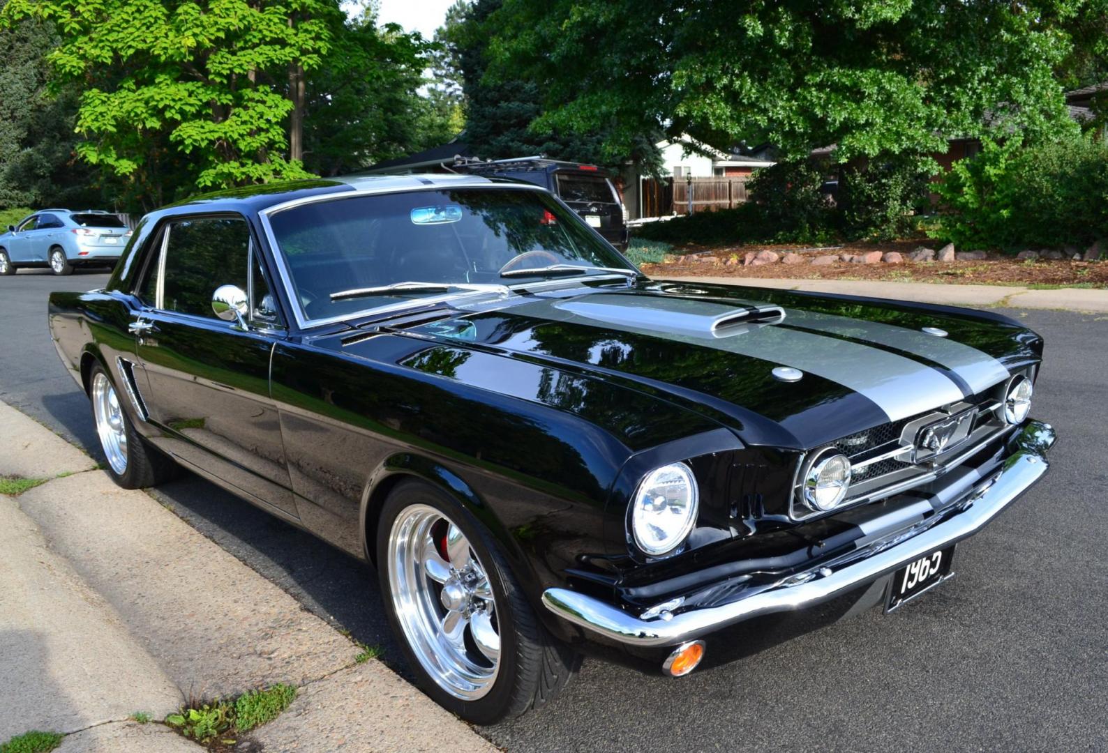 1965 Black /black Ford Mustang Standard (5F07A668786) with an 306ci engine, Manual transmission, located at 2510 47th St. Suite 200, Boulder, CO, 80301, (303) 641-0333, 40.026196, -105.243217 - This Custom Pro-Touring 1965 Mustang Coupe is Powered by a Newly Built 306ci Roller Engine with High Performance Cam, Roller Rockers and Aluminum Heads and Intake, (Edlebrock), Backed by a Tremec T5 5-Speed Manual Transmission and a Ford 9-inch Posi-Traction Rear Axle. It exhales through Ceramic Co - Photo#38