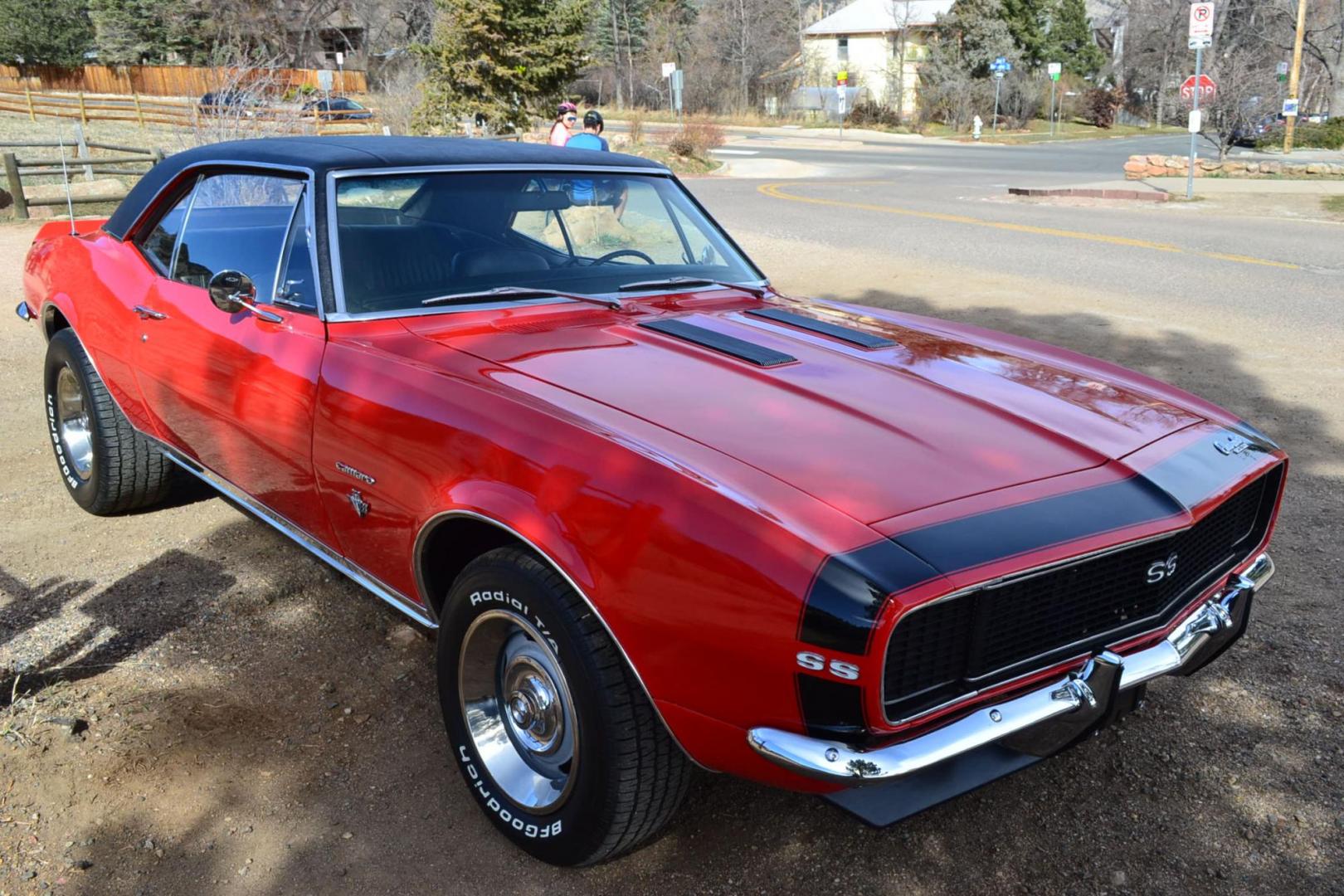 1967 Red /Black Chevrolet Camaro RS/SS (123377N2304) with an V8 engine, Automatic transmission, located at 2510 47th St. Suite 200, Boulder, CO, 80301, (303) 641-0333, 40.026196, -105.243217 - This 1967 Chevrolet Camaro received a recent Comprehensive Restoration. It is Shown In Rally Red with RS/SS specification. A Chevrolet 350ci High Performance V8 Engine is Backed by a Turbo 350 Automatic Transmission And a 12-Bolt Rear End. This Coupe Features Power Steering, Power Brakes, Hideaway L - Photo#6