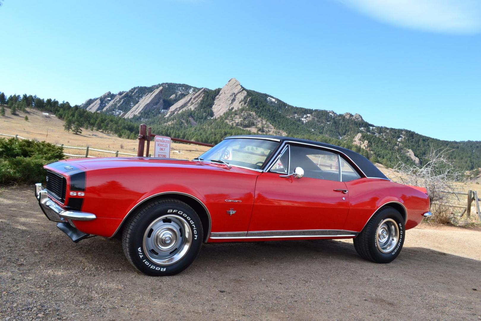 1967 Red /Black Chevrolet Camaro RS/SS (123377N2304) with an V8 engine, Automatic transmission, located at 2510 47th St. Suite 200, Boulder, CO, 80301, (303) 641-0333, 40.026196, -105.243217 - This 1967 Chevrolet Camaro received a recent Comprehensive Restoration. It is Shown In Rally Red with RS/SS specification. A Chevrolet 350ci High Performance V8 Engine is Backed by a Turbo 350 Automatic Transmission And a 12-Bolt Rear End. This Coupe Features Power Steering, Power Brakes, Hideaway L - Photo#10