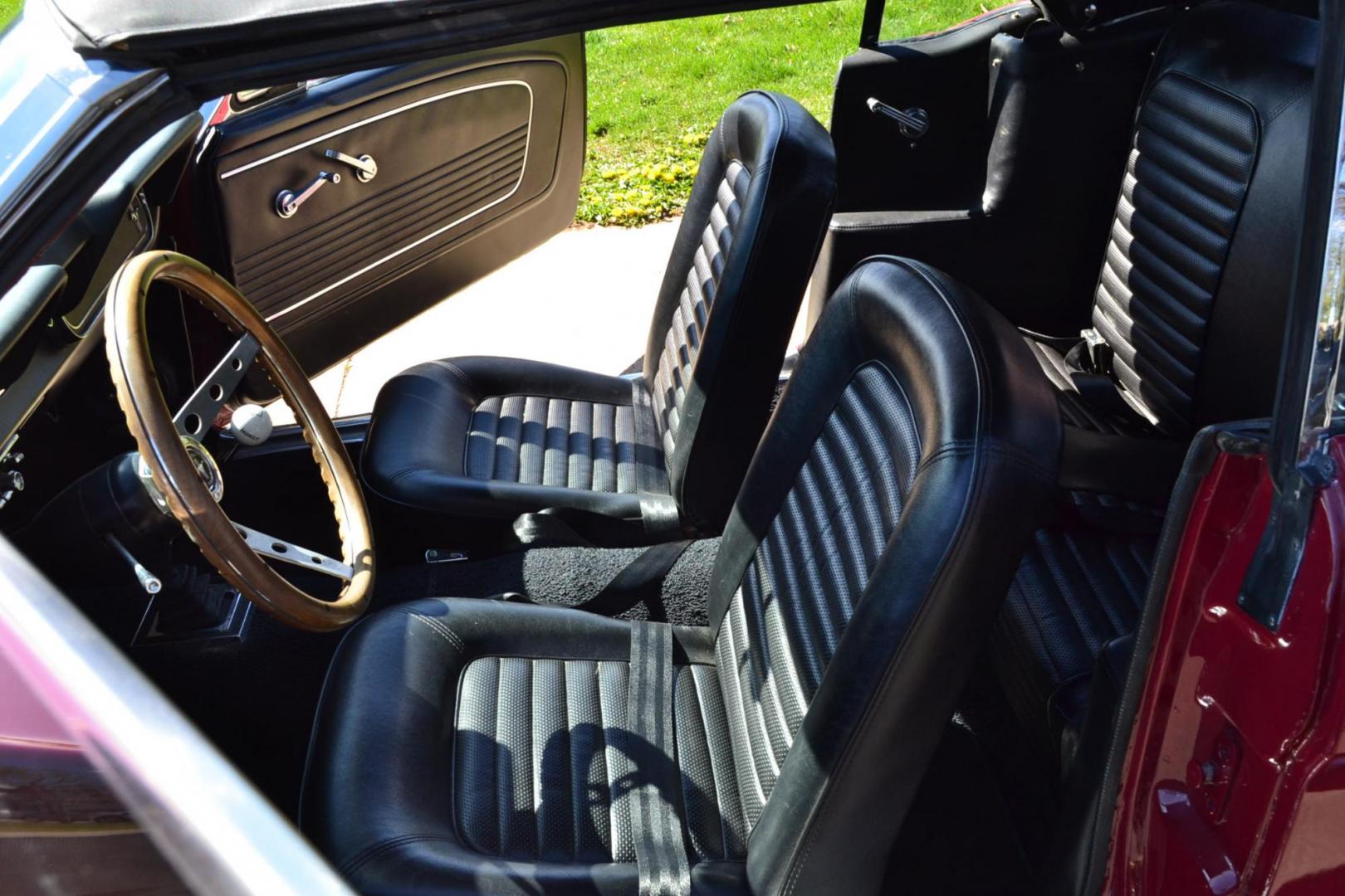 1966 Red /Black Ford Mustang Standard (6T08T165419) with an 302 V8 engine, Manual transmission, located at 2510 47th St. Suite 200, Boulder, CO, 80301, (303) 641-0333, 40.026196, -105.243217 - This 1966 Mustang is a Refreshed Convertible Powered by a 302 V8 paired with a 4 speed Manual Transmission. It is Equipped with an Edelbrock Carburetor, Intake Manifold, Ford Racing Valve Covers, GT Light Bar, Dual Exhaust, Chrome Mustang Styled Steel Wheels with BF Goodrich Solid White Letter Radia - Photo#11