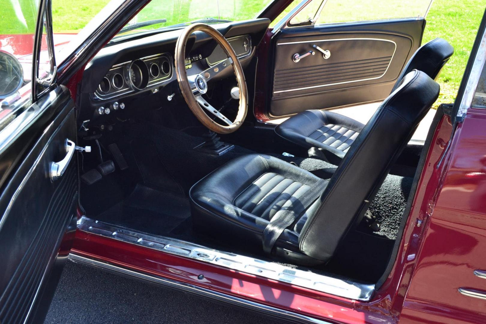 1966 Red /Black Ford Mustang Standard (6T08T165419) with an 302 V8 engine, Manual transmission, located at 2510 47th St. Suite 200, Boulder, CO, 80301, (303) 641-0333, 40.026196, -105.243217 - This 1966 Mustang is a Refreshed Convertible Powered by a 302 V8 paired with a 4 speed Manual Transmission. It is Equipped with an Edelbrock Carburetor, Intake Manifold, Ford Racing Valve Covers, GT Light Bar, Dual Exhaust, Chrome Mustang Styled Steel Wheels with BF Goodrich Solid White Letter Radia - Photo#10