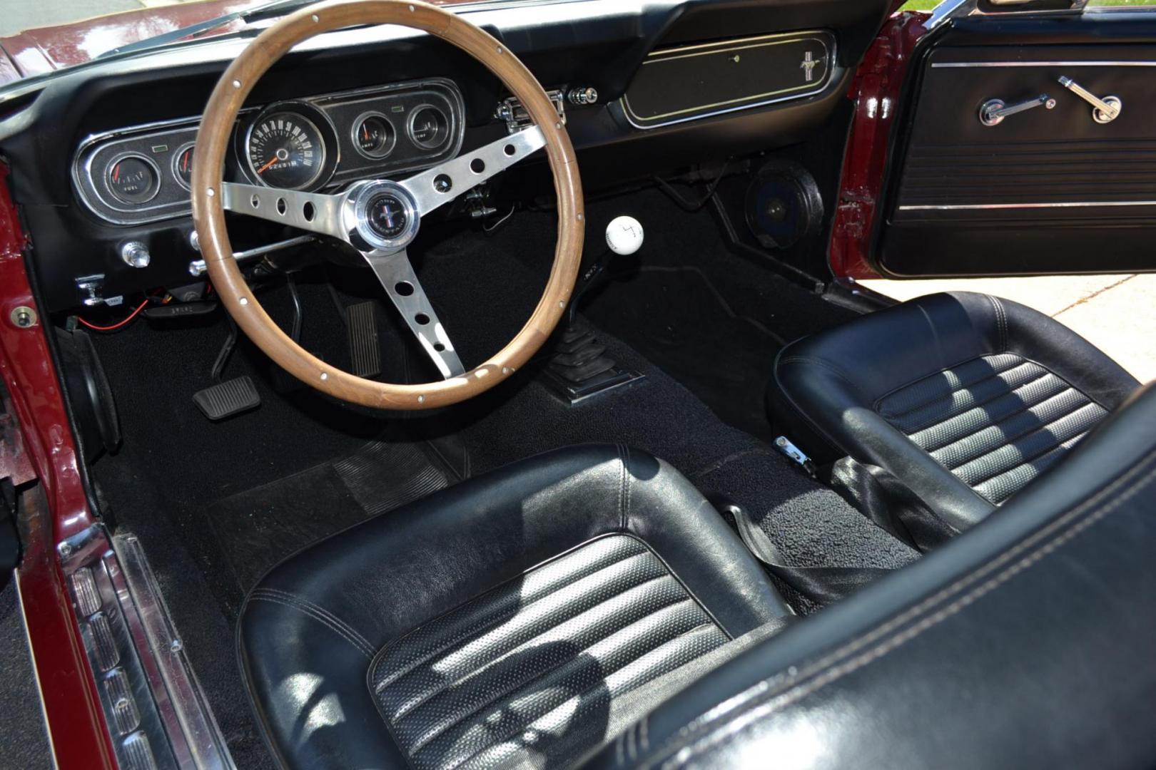 1966 Red /Black Ford Mustang Standard (6T08T165419) with an 302 V8 engine, Manual transmission, located at 2510 47th St. Suite 200, Boulder, CO, 80301, (303) 641-0333, 40.026196, -105.243217 - This 1966 Mustang is a Refreshed Convertible Powered by a 302 V8 paired with a 4 speed Manual Transmission. It is Equipped with an Edelbrock Carburetor, Intake Manifold, Ford Racing Valve Covers, GT Light Bar, Dual Exhaust, Chrome Mustang Styled Steel Wheels with BF Goodrich Solid White Letter Radia - Photo#13