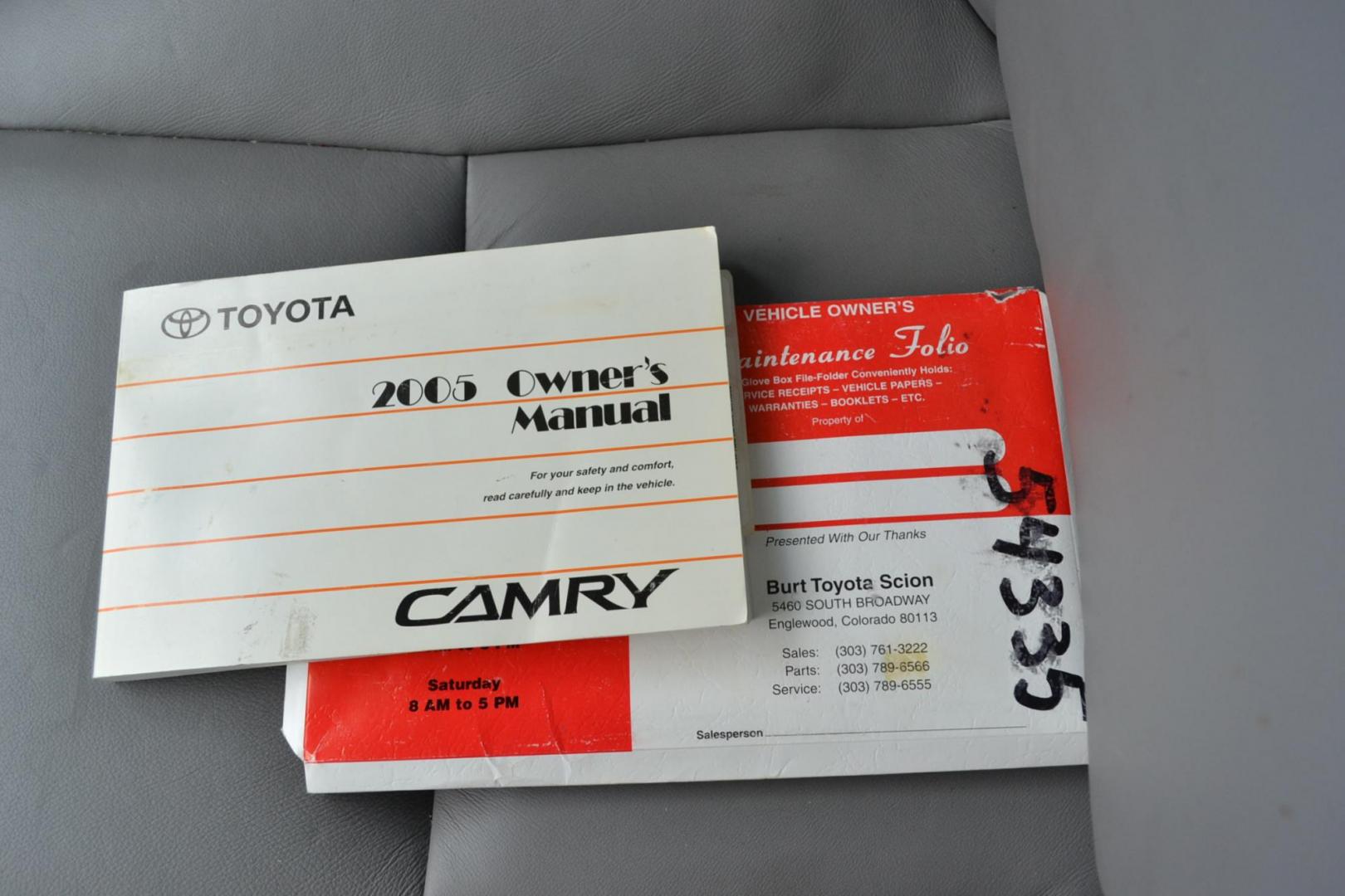 2005 Silver /gray Toyota Camry LE V6 (4T1BF30K75U) with an 3.0L V6 DOHC 24V engine, 5-Speed Automatic Overdrive transmission, located at 2510 47th St. Suite 200, Boulder, CO, 80301, (303) 641-0333, 40.026196, -105.243217 - This Beautiful One Owner, Low Mileage, Colorado Non-Smoker, Female Driven Camry XLE is a new Acquisition by Boulder Motors of Boulder Colorado. It is Finished in Toyota’s Lunar Mist Metallic with Stone interior. It has a One Owner CarFax and Autocheck showing No Odometer or Problems reported Ever. - Photo#27
