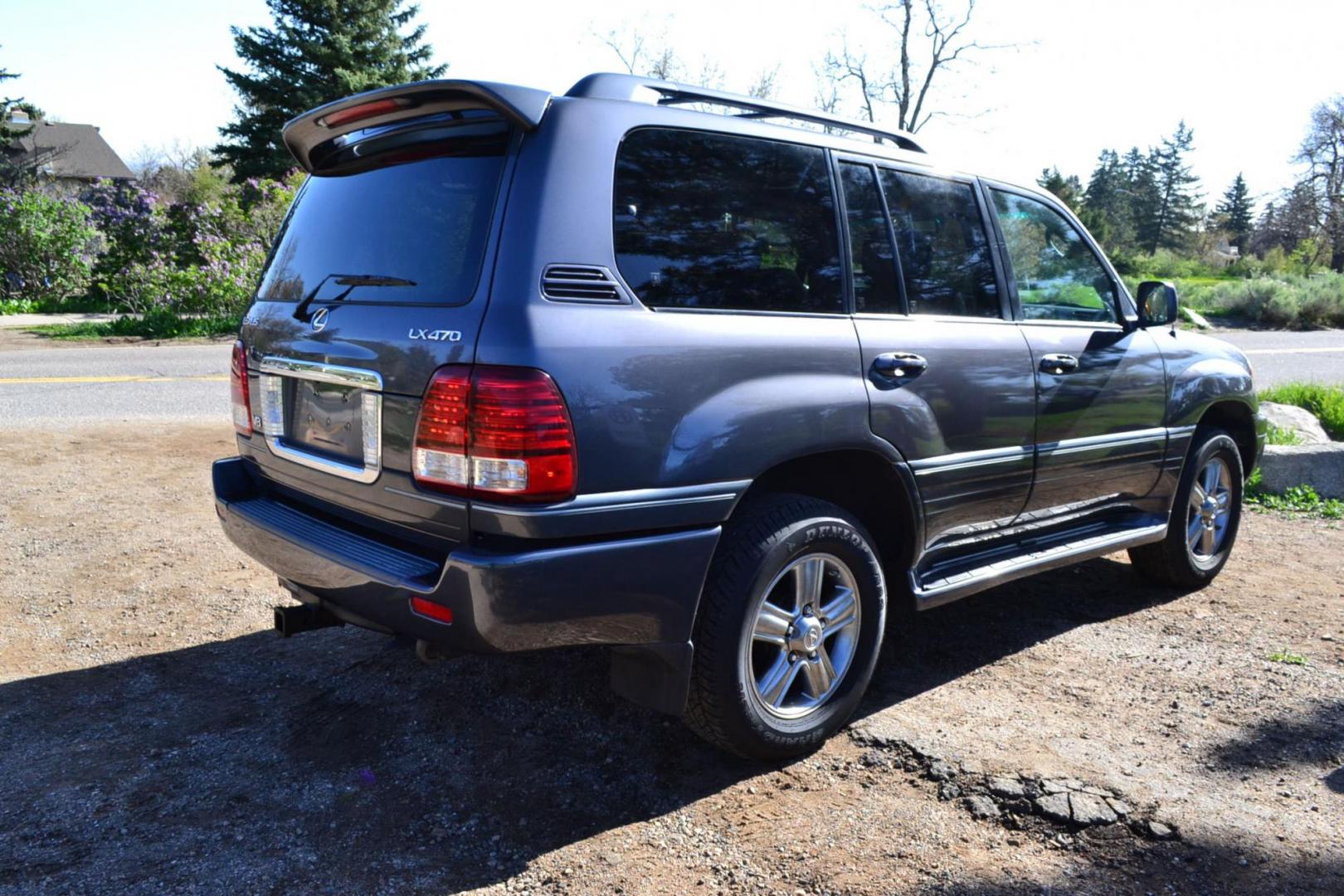 2006 Gray /Gray Lexus LX 470 Sport Utility (JTJHT00W464) with an 4.7L V8 DOHC 32V engine, 5-Speed Automatic Overdrive transmission, located at 2510 47th St. Suite 200, Boulder, CO, 80301, (303) 641-0333, 40.026196, -105.243217 - This Great One Owner, Low Mile, Non Smoker Female Driven LX470 is a New Lexus Trade in Recently Acquired by Boulder Motors of Boulder Colorado. It is Finished in Lexus Galactic Gray Mica with Gray Interior. A Flawless CarFax and AutoCheck Showing No Accidents, Odometer or Problems Reported EVER acc - Photo#14
