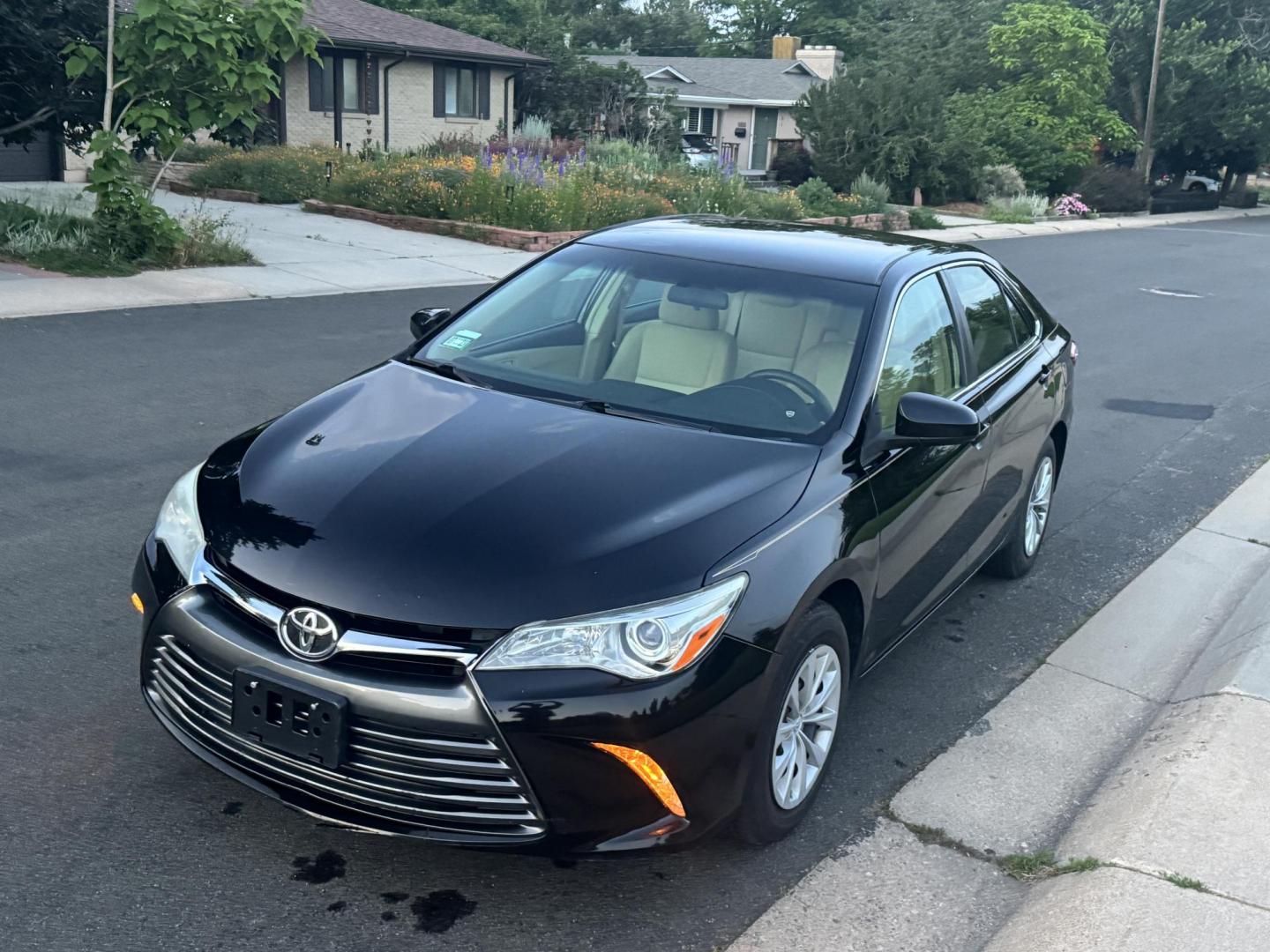 2016 Black /Tan Toyota Camry SE (4T1BF1FK2GU) with an 2.5L L4 DOHC 16V engine, 6-Speed Automatic transmission, located at 2510 47th St. Suite 200, Boulder, CO, 80301, (303) 641-0333, 40.026196, -105.243217 - This, Low Mile, Non-Smoker Camry is a new Acquisition by Boulder Motors, of Boulder Colorado. It is Finished in Toyota’s Midnight Black Metallic with Flaxen interior. It has clean CarFax and Autocheck showing No Odometer or Problems reported Ever. It has a Clean, Clear CO Title. Some of the ad - Photo#1