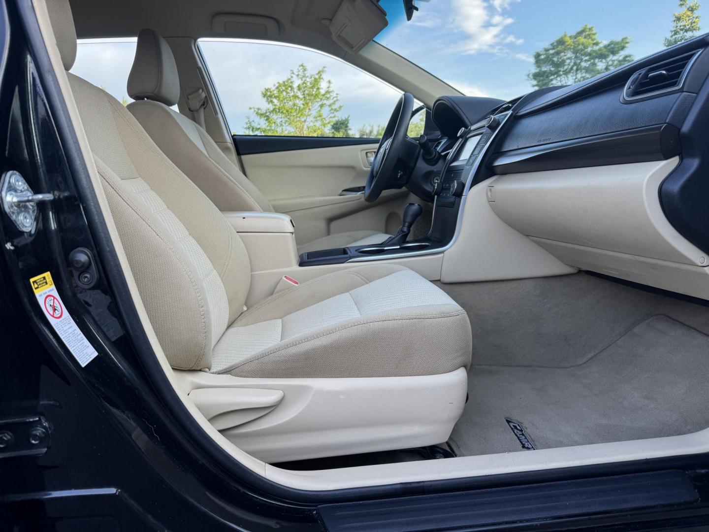 2016 Black /Tan Toyota Camry SE (4T1BF1FK2GU) with an 2.5L L4 DOHC 16V engine, 6-Speed Automatic transmission, located at 2510 47th St. Suite 200, Boulder, CO, 80301, (303) 641-0333, 40.026196, -105.243217 - This, Low Mile, Non-Smoker Camry is a new Acquisition by Boulder Motors, of Boulder Colorado. It is Finished in Toyota’s Midnight Black Metallic with Flaxen interior. It has clean CarFax and Autocheck showing No Odometer or Problems reported Ever. It has a Clean, Clear CO Title. Some of the ad - Photo#21