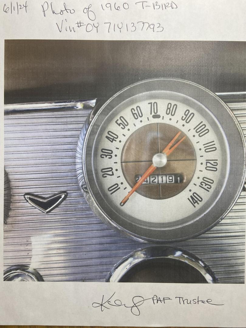 1960 White /Tan Ford Thunderbird (0Y71Y137793) , Automatic transmission, located at 2510 47th St. Suite 200, Boulder, CO, 80301, (303) 641-0333, 40.026196, -105.243217 - Photo#1