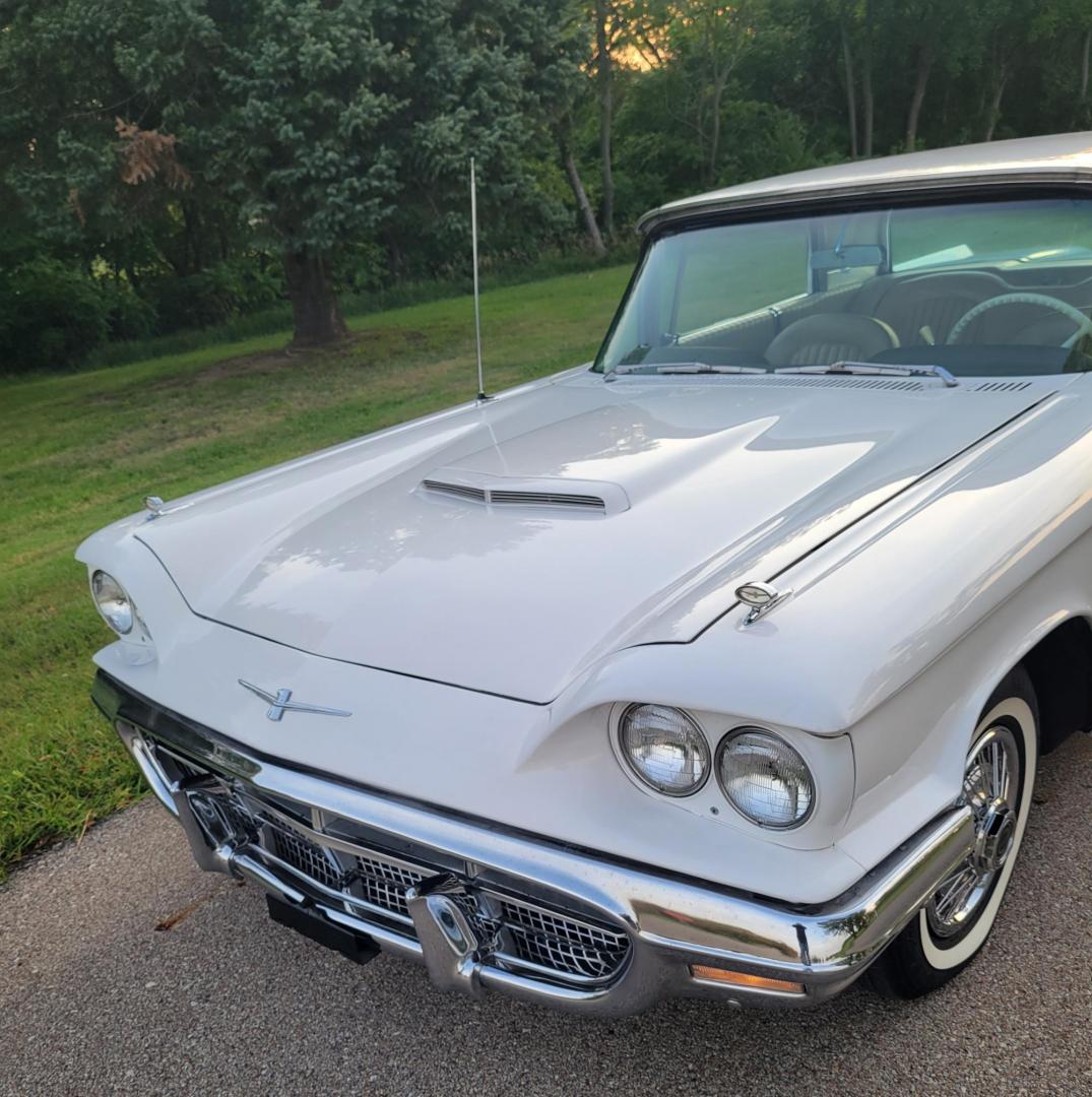 1960 White /Tan Ford Thunderbird (0Y71Y137793) , Automatic transmission, located at 2510 47th St. Suite 200, Boulder, CO, 80301, (303) 641-0333, 40.026196, -105.243217 - 1960 Thunderbird, 24,000 Original Actual 2 owner miles. All Original Factory Leather interior recently reconditioned with leather moisturizer. Purchased from Pierce-Arrow Foundation collection and refreshed by retired Ford Dealer Max Hanson. At Our Listed Price This great 1960 Ford Thunderbird qu - Photo#4