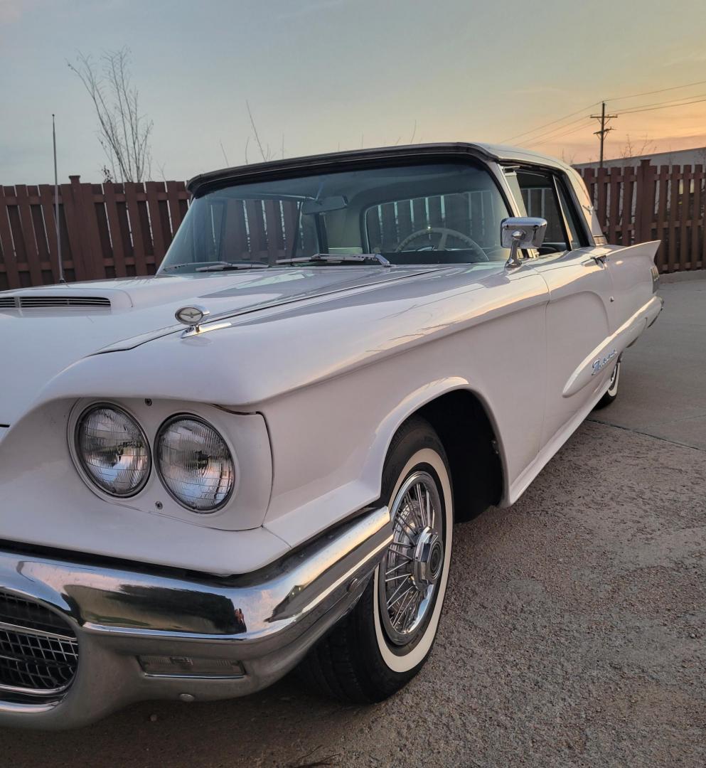 1960 White /Tan Ford Thunderbird (0Y71Y137793) , Automatic transmission, located at 2510 47th St. Suite 200, Boulder, CO, 80301, (303) 641-0333, 40.026196, -105.243217 - 1960 Thunderbird, 24,000 Original Actual 2 owner miles. All Original Factory Leather interior recently reconditioned with leather moisturizer. Purchased from Pierce-Arrow Foundation collection and refreshed by retired Ford Dealer Max Hanson. At Our Listed Price This great 1960 Ford Thunderbird qu - Photo#6