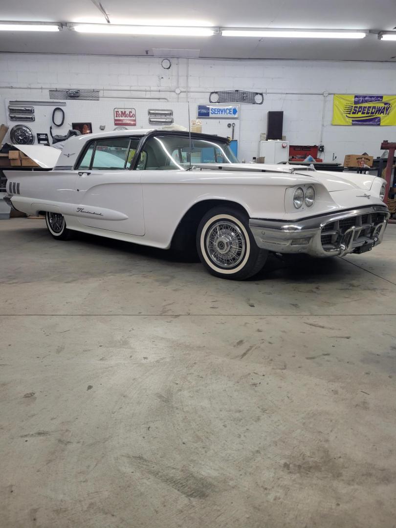 1960 White /Tan Ford Thunderbird (0Y71Y137793) , Automatic transmission, located at 2510 47th St. Suite 200, Boulder, CO, 80301, (303) 641-0333, 40.026196, -105.243217 - 1960 Thunderbird, 24,000 Original Actual 2 owner miles. All Original Factory Leather interior recently reconditioned with leather moisturizer. Purchased from Pierce-Arrow Foundation collection and refreshed by retired Ford Dealer Max Hanson. At Our Listed Price This great 1960 Ford Thunderbird qu - Photo#36