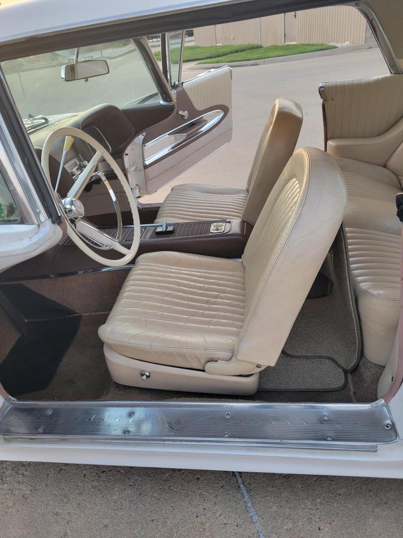 1960 White /Tan Ford Thunderbird (0Y71Y137793) , Automatic transmission, located at 2510 47th St. Suite 200, Boulder, CO, 80301, (303) 641-0333, 40.026196, -105.243217 - 1960 Thunderbird, 24,000 Original Actual 2 owner miles. All Original Factory Leather interior recently reconditioned with leather moisturizer. Purchased from Pierce-Arrow Foundation collection and refreshed by retired Ford Dealer Max Hanson. At Our Listed Price This great 1960 Ford Thunderbird qu - Photo#40