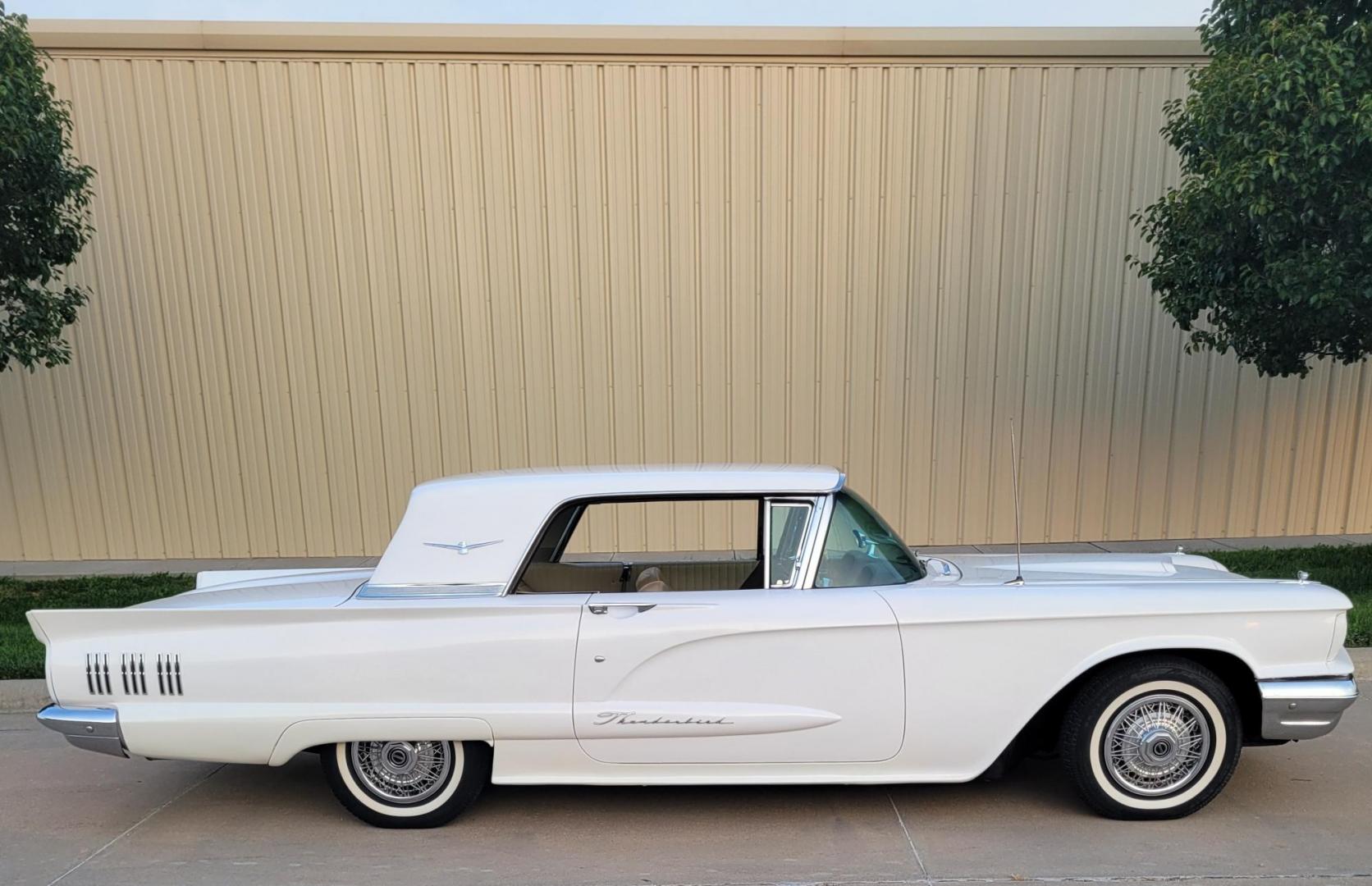 1960 White /Tan Ford Thunderbird (0Y71Y137793) , Automatic transmission, located at 2510 47th St. Suite 200, Boulder, CO, 80301, (303) 641-0333, 40.026196, -105.243217 - 1960 Thunderbird, 24,000 Original Actual 2 owner miles. All Original Factory Leather interior recently reconditioned with leather moisturizer. Purchased from Pierce-Arrow Foundation collection and refreshed by retired Ford Dealer Max Hanson. At Our Listed Price This great 1960 Ford Thunderbird qu - Photo#89
