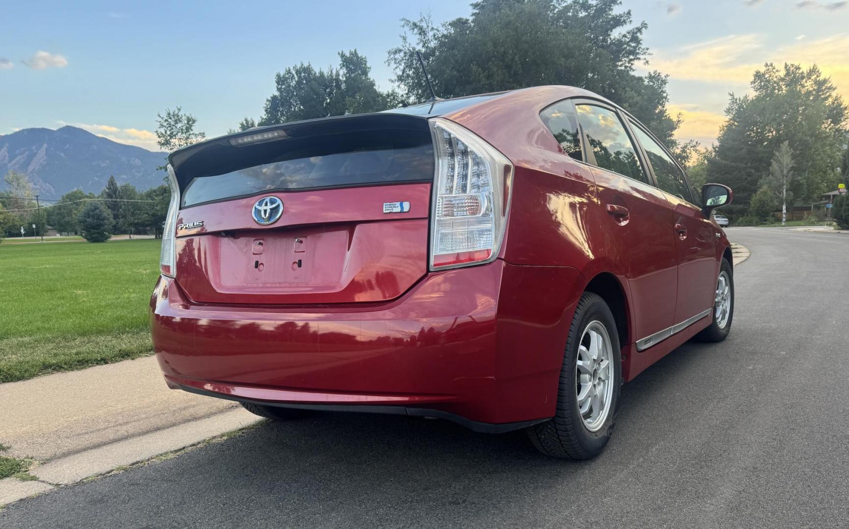 2011 Red /Black Toyota Prius Prius IV (JTDKN3DU1B0) with an 1.8L L4 DOHC 16V engine, Continuously Variable Transmission transmission, located at 2510 47th St. Suite 200, Boulder, CO, 80301, (303) 641-0333, 40.026196, -105.243217 - This Non smoker, Wyoming and Colorado owned 2011 Prius Iv was acquired by Boulder Motors in 2017 and used as a Company Car ever since. It is finished in Barcelona Red Metallic (3R3) with Light Gray Interior. The Car Fax and Auto check is clean and Clear showing no accidents. The title is Clean Clear - Photo#35