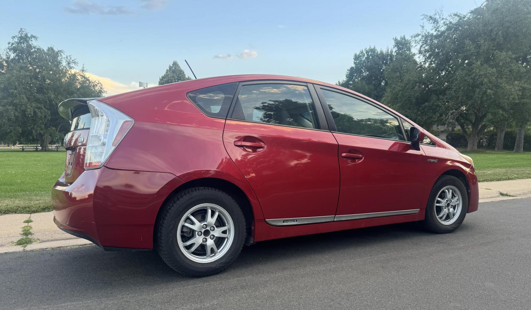 2011 Red /Black Toyota Prius Prius IV (JTDKN3DU1B0) with an 1.8L L4 DOHC 16V engine, Continuously Variable Transmission transmission, located at 2510 47th St. Suite 200, Boulder, CO, 80301, (303) 641-0333, 40.026196, -105.243217 - This Non smoker, Wyoming and Colorado owned 2011 Prius Iv was acquired by Boulder Motors in 2017 and used as a Company Car ever since. It is finished in Barcelona Red Metallic (3R3) with Light Gray Interior. The Car Fax and Auto check is clean and Clear showing no accidents. The title is Clean Clear - Photo#39