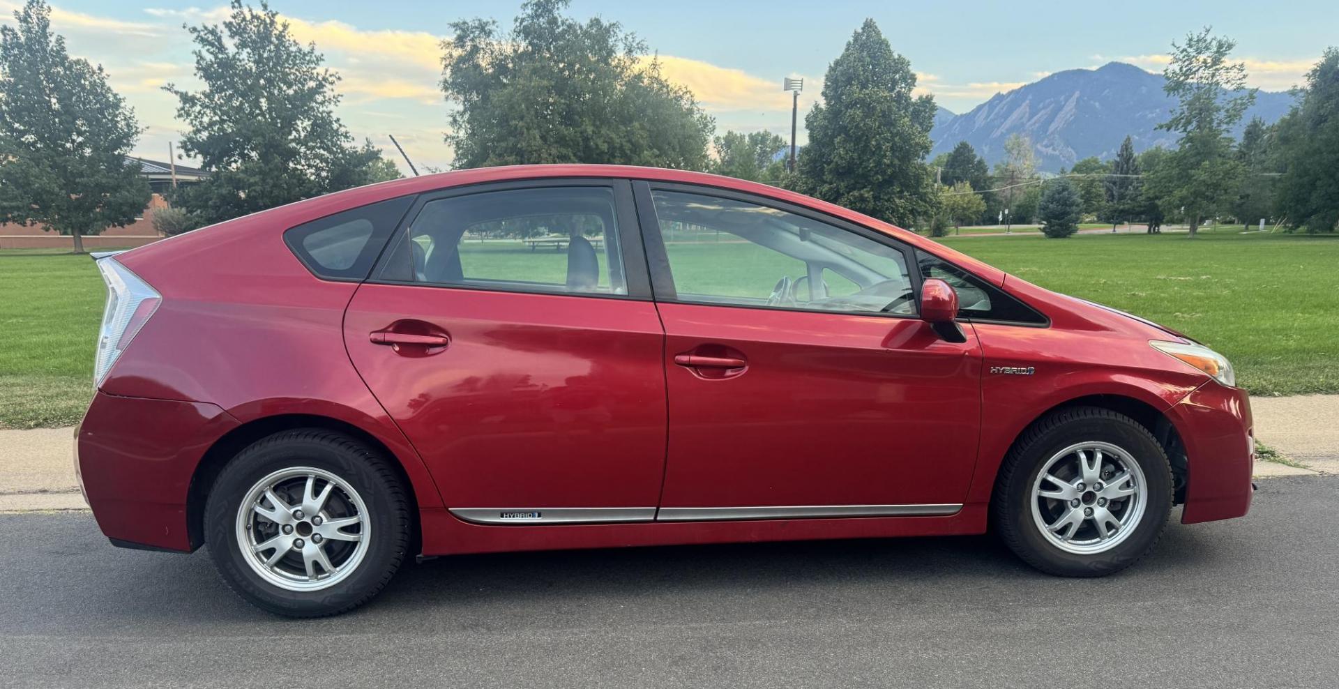 2011 Red /Black Toyota Prius Prius IV (JTDKN3DU1B0) with an 1.8L L4 DOHC 16V engine, Continuously Variable Transmission transmission, located at 2510 47th St. Suite 200, Boulder, CO, 80301, (303) 641-0333, 40.026196, -105.243217 - This Non smoker, Wyoming and Colorado owned 2011 Prius Iv was acquired by Boulder Motors in 2017 and used as a Company Car ever since. It is finished in Barcelona Red Metallic (3R3) with Light Gray Interior. The Car Fax and Auto check is clean and Clear showing no accidents. The title is Clean Clear - Photo#42