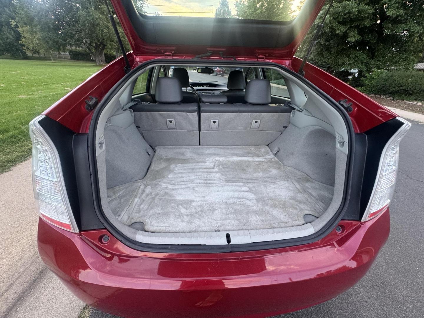 2011 Red /Black Toyota Prius Prius IV (JTDKN3DU1B0) with an 1.8L L4 DOHC 16V engine, Continuously Variable Transmission transmission, located at 2510 47th St. Suite 200, Boulder, CO, 80301, (303) 641-0333, 40.026196, -105.243217 - This Non smoker, Wyoming and Colorado owned 2011 Prius Iv was acquired by Boulder Motors in 2017 and used as a Company Car ever since. It is finished in Barcelona Red Metallic (3R3) with Light Gray Interior. The Car Fax and Auto check is clean and Clear showing no accidents. The title is Clean Clear - Photo#73