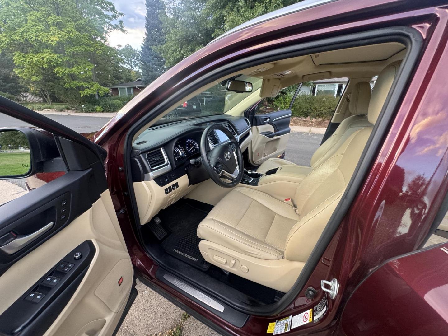 2015 Red /Tan Toyota Highlander Hybrid Limited AWD (5TDDCRFH9FS) with an 3.3L V6 DOHC 24V HYBRID engine, Continuously Variable Transmission transmission, located at 2510 47th St. Suite 200, Boulder, CO, 80301, (303) 641-0333, 40.026196, -105.243217 - This Beautiful 2015 Toyota Highlander Hybrid Limited is a recent acquisition by Boulder Motors. It is finished in Toyota’s Ooh La La Rouge Mica with Almond Perforated Leather. The Colorado title is Clean Clear. Some Features: Color-keyed rear spoiler with LED center high-mount stop light · - Photo#33