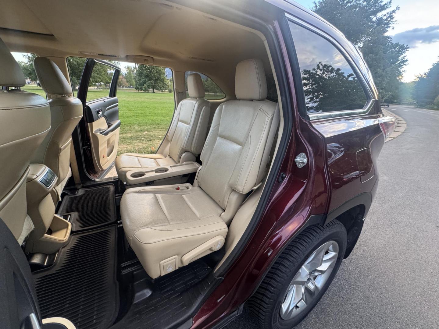 2015 Red /Tan Toyota Highlander Hybrid Limited AWD (5TDDCRFH9FS) with an 3.3L V6 DOHC 24V HYBRID engine, Continuously Variable Transmission transmission, located at 2510 47th St. Suite 200, Boulder, CO, 80301, (303) 641-0333, 40.026196, -105.243217 - This Beautiful 2015 Toyota Highlander Hybrid Limited is a recent acquisition by Boulder Motors. It is finished in Toyota’s Ooh La La Rouge Mica with Almond Perforated Leather. The Colorado title is Clean Clear. Some Features: Color-keyed rear spoiler with LED center high-mount stop light · - Photo#36