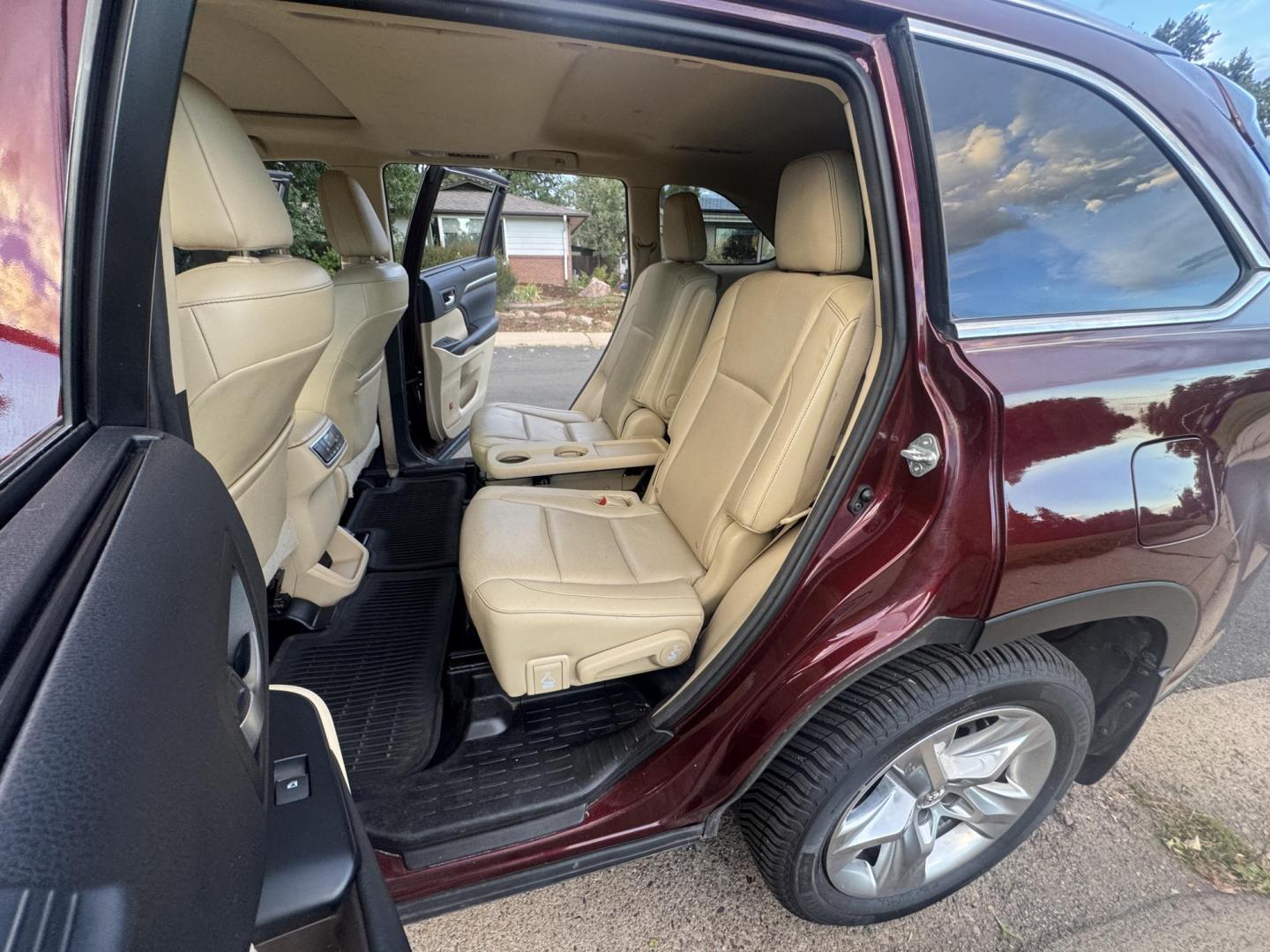2015 Red /Tan Toyota Highlander Hybrid Limited AWD (5TDDCRFH9FS) with an 3.3L V6 DOHC 24V HYBRID engine, Continuously Variable Transmission transmission, located at 2510 47th St. Suite 200, Boulder, CO, 80301, (303) 641-0333, 40.026196, -105.243217 - This Beautiful 2015 Toyota Highlander Hybrid Limited is a recent acquisition by Boulder Motors. It is finished in Toyota’s Ooh La La Rouge Mica with Almond Perforated Leather. The Colorado title is Clean Clear. Some Features: Color-keyed rear spoiler with LED center high-mount stop light · - Photo#38