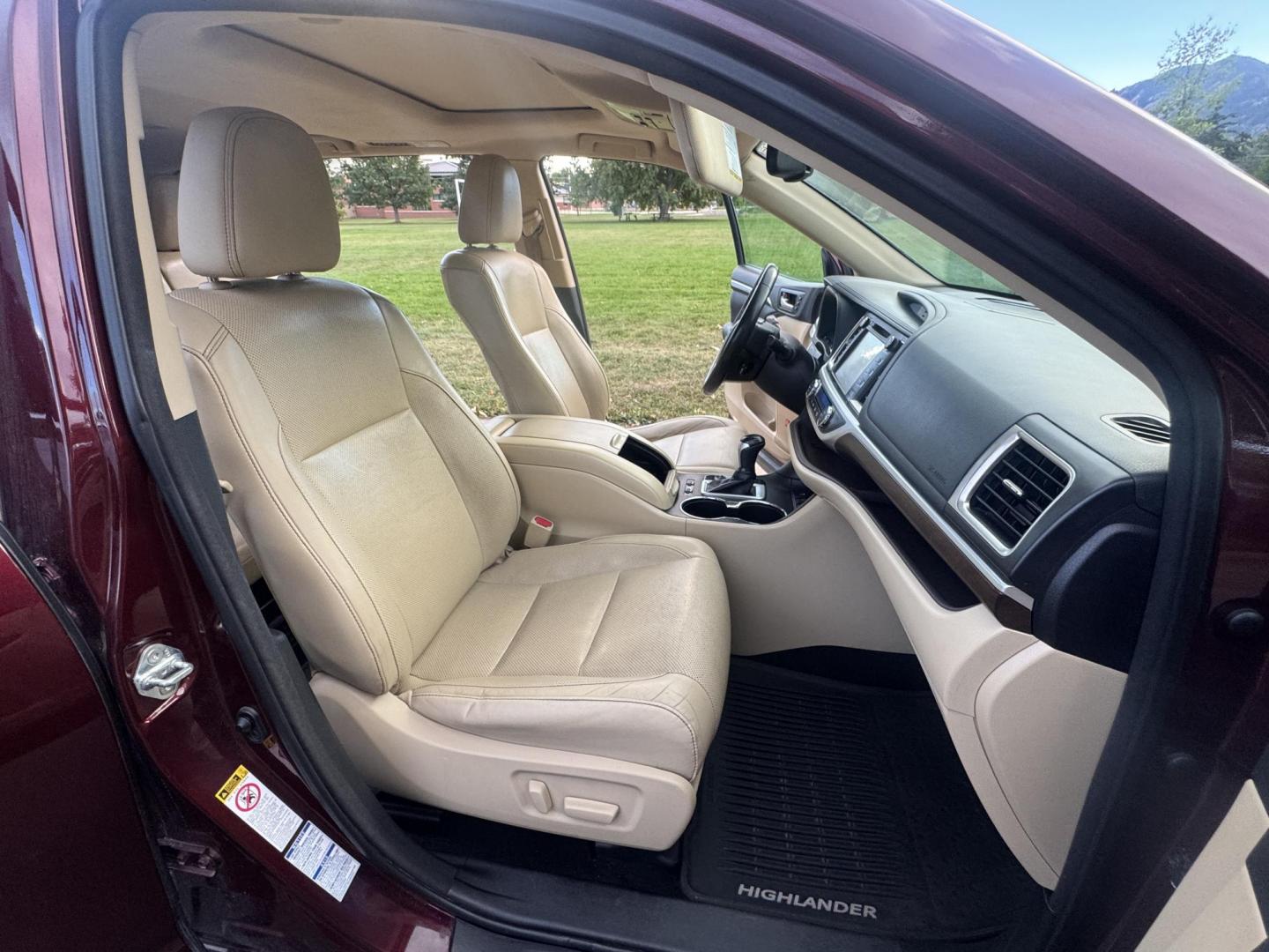 2015 Red /Tan Toyota Highlander Hybrid Limited AWD (5TDDCRFH9FS) with an 3.3L V6 DOHC 24V HYBRID engine, Continuously Variable Transmission transmission, located at 2510 47th St. Suite 200, Boulder, CO, 80301, (303) 641-0333, 40.026196, -105.243217 - This Beautiful 2015 Toyota Highlander Hybrid Limited is a recent acquisition by Boulder Motors. It is finished in Toyota’s Ooh La La Rouge Mica with Almond Perforated Leather. The Colorado title is Clean Clear. Some Features: Color-keyed rear spoiler with LED center high-mount stop light · - Photo#43