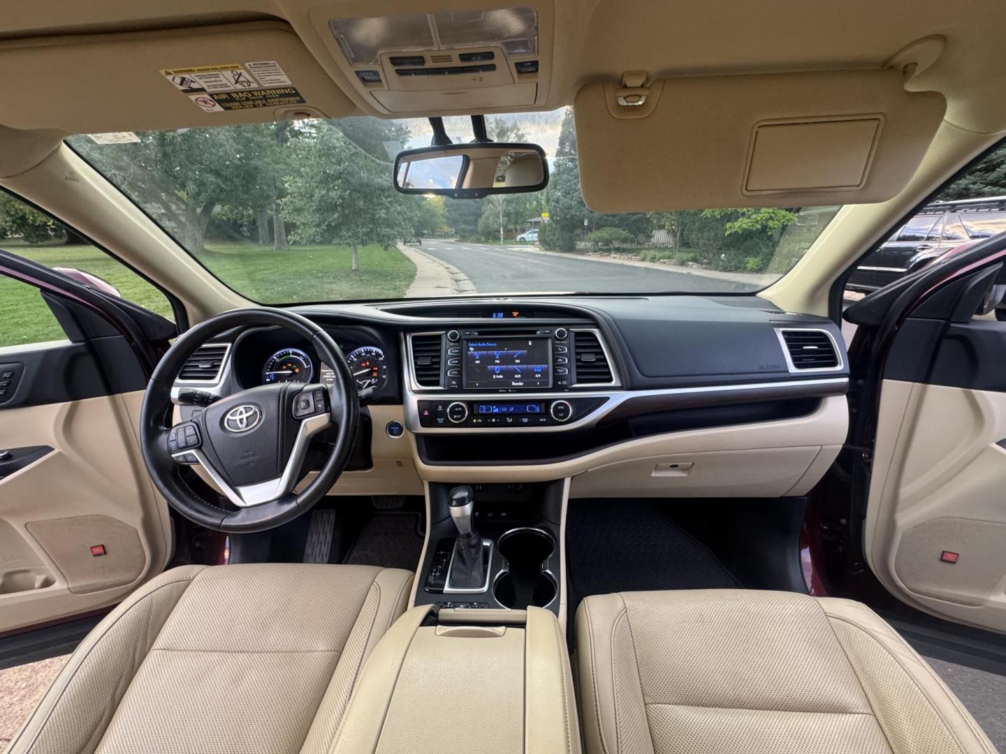 2015 Red /Tan Toyota Highlander Hybrid Limited AWD (5TDDCRFH9FS) with an 3.3L V6 DOHC 24V HYBRID engine, Continuously Variable Transmission transmission, located at 2510 47th St. Suite 200, Boulder, CO, 80301, (303) 641-0333, 40.026196, -105.243217 - This Beautiful 2015 Toyota Highlander Hybrid Limited is a recent acquisition by Boulder Motors. It is finished in Toyota’s Ooh La La Rouge Mica with Almond Perforated Leather. The Colorado title is Clean Clear. Some Features: Color-keyed rear spoiler with LED center high-mount stop light · - Photo#44