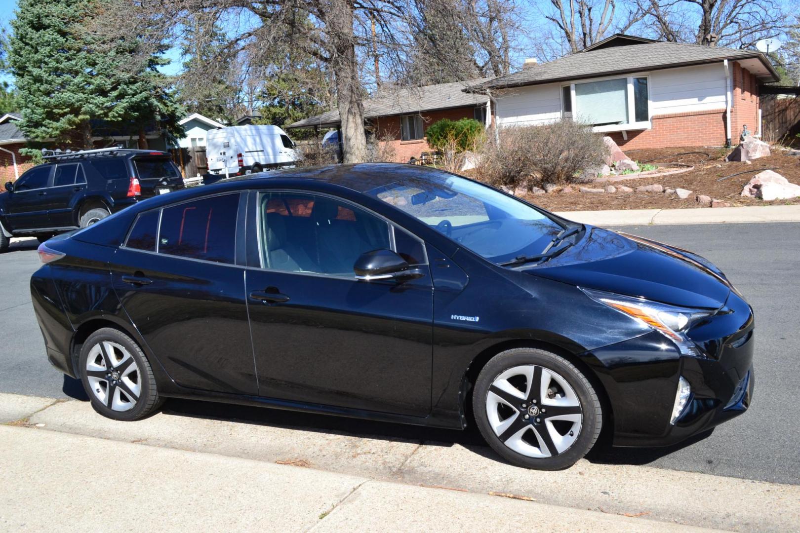 2016 Black /Black Toyota Prius 3 Touring (JTDKARFU2G3) with an 1.8L L4 DOHC 16V HYBRID engine, CVT transmission, located at 2510 47th St. Suite 200, Boulder, CO, 80301, (303) 641-0333, 40.026196, -105.243217 - This Beautiful Utah owned 2016 Toyota Prius Three Touring is a recent acquisition by Boulder Motors. It is finished in Toyota’s Midnight Black Metallic with black interior. The Car Fax and Auto check is clean and Clear. The Colorado title is Clean Clear. Premium Features: [8K] Lower Console/Shi - Photo#9