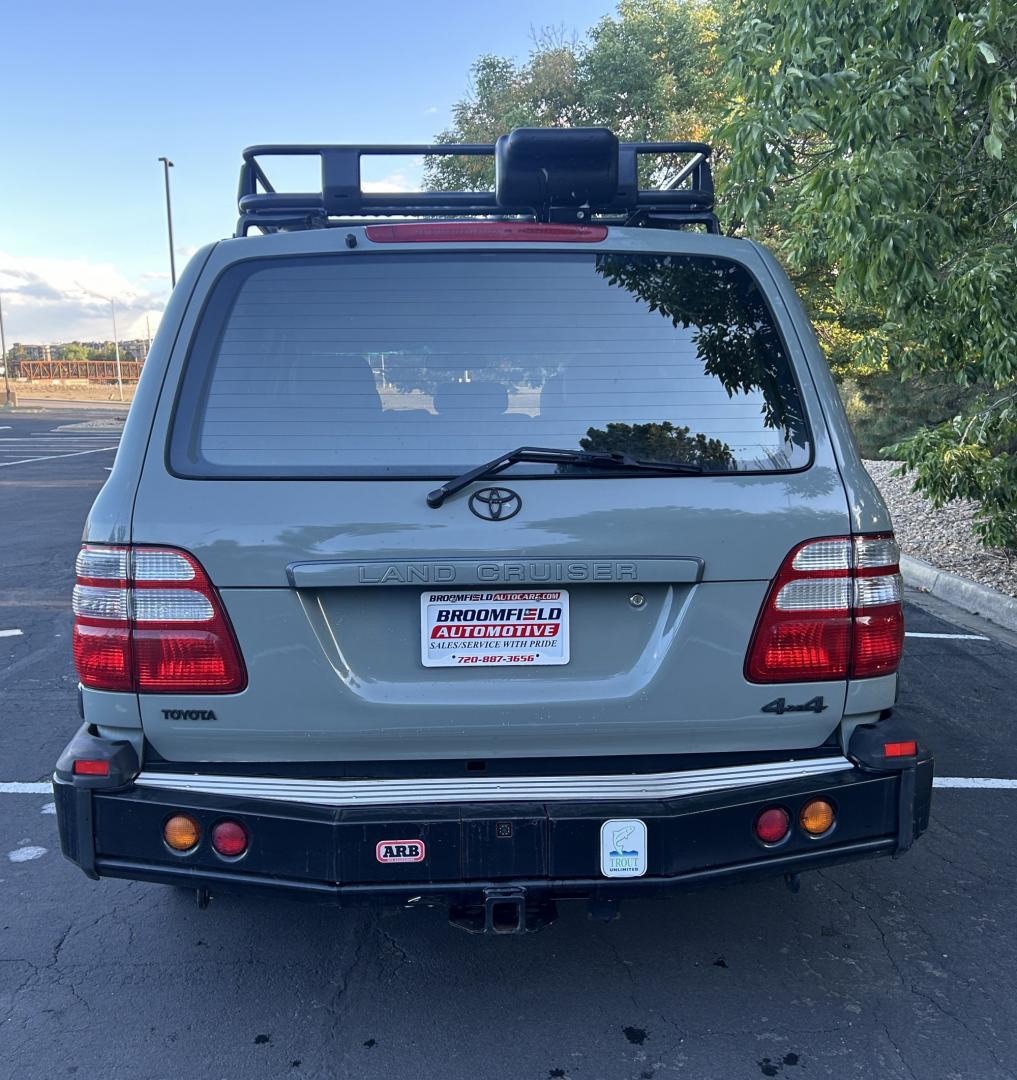 2003 Blue /Gray Toyota Land Cruiser 4WD (JTEHT05J932) with an 4.7L V8 DOHC 32V engine, 5A OD transmission, located at 2510 47th St. Suite 200, Boulder, CO, 80301, (303) 641-0333, 40.026196, -105.243217 - This Amazing, Toyota Serviced Land Cruiser is a Recent Acquisition by Boulder Motors of Boulder Colorado. Corwin Toyota Boulder Completed a Fresh Synthetic Service and Inspection 12/16/2025 At Our Listed Price This great 2003 Land Cruiser qualifies for our Certified Limited Drivetrain Warranty.- Photo#2